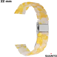 Bracciale in resina gialla da 22 mm per smartwatch Suunto economico