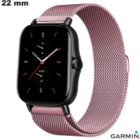 Pulsera de 22 mm de Acero Inoxidable milanés Garmin Rosa / Gastos de Envío 3,99€