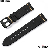 Bracciale in vera pelle per orologio Nero Suunto 20mm di qualità
