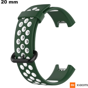 Armband Silicone Xiaomi horloge 20 mm Groene ademend goedkoop