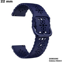 Armband Blau für Samsung Uhr 22 mm Gummi \ Schnelle Lieferung
