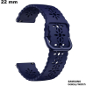 Armband Blau für Samsung Uhr 22 mm Gummi \ Schnelle Lieferung