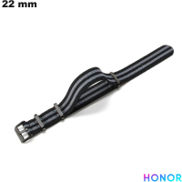 Bracelet Honor de montre 22mm Nylon Noir - Livraison Rapide