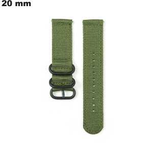 Bracelet Vert u 20mm montre Tissu - Expédition 24h