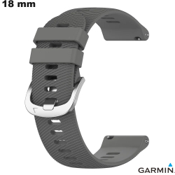 Garmin Siliconen Horloge Armband 18mm Grijs