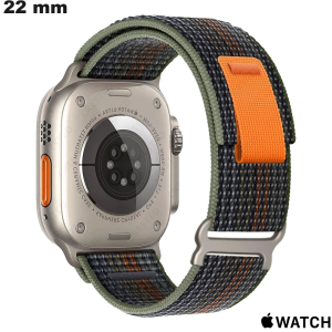 Bracelet Noir 22 mm de montre connectée Apple Watch de qualité