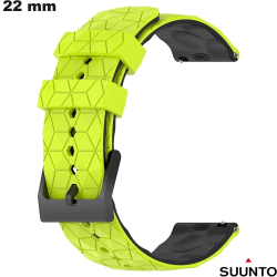 Bracelet montre intelligente Caoutchouc Vert Suunto 22 mm