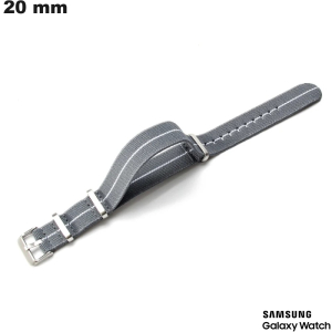 Bracciale Grigio Samsung 20 mm in Nylon per orologio intelligente di qualità