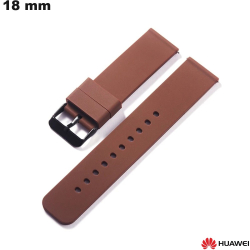 18 mm Brown Huawei Watch Rubber Bracelet