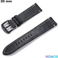 Vendita Bracciale Nero in Vera Pelle 20mm per Orologio Honor