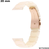 Bracciale orologio connesso Withings Bianco Resina 20mm di qualità