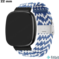22 mm Modern Blue Bracelet for FitBit Watch Fabric