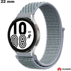 Bracelet Gris montre connectée 22mm Huawei Tissu