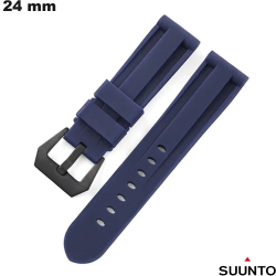 Bracelet Caoutchouc Suunto de montre 24 mm Bleu