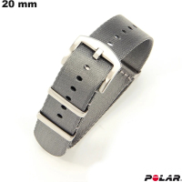 Acquistare Bracciale per orologio intelligente Polar Grigio Tessuto 20mm