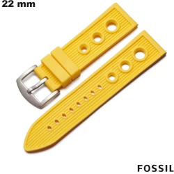 Bracelet Jaune 22mm Caoutchouc Racing Fossil smartwatch