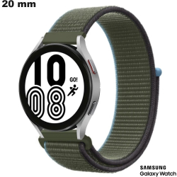 Bracelet u Vert montre connectée 20 mm Samsung Nylon