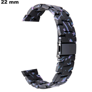 Armband aus mehrfarbiger Harz 22 mm für Uhren \ Bester Preis