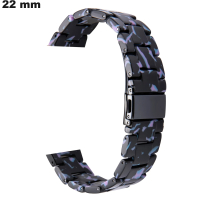 Armband aus mehrfarbiger Harz 22 mm für Uhren \ Bester Preis