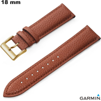 Bracelet Cuir véritable Garmin 18mm Marron montre pas cher