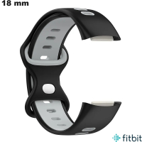 Vendita Bracciale in Silicone FitBit Nero per orologio 18 mm Basket