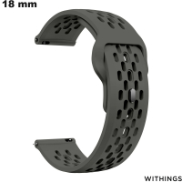 Bracelet Gris de montre Silicone Withings 18mm : Frais de Port 3,99€