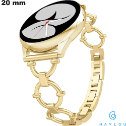 Pulsera de acero inoxidable de 20 mm para reloj Haylou dorado