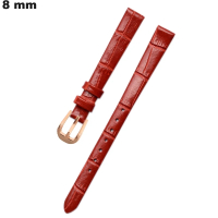 Armband Rood 8mm Horloge Echt Leer \ Verzendkosten 3,99€