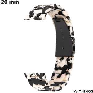 Bracciale orologio intelligente 20 mm Withings Resina Nera economico