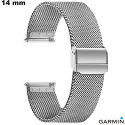 Bracciale in Acciaio Inossidabile Garmin per smartwatch Argento