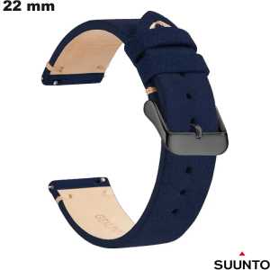 Vendita Bracciale in Vera Pelle Suunto 22 mm Blu per Orologio Vendita Bracciale in Vera Pelle Suunto 22 mm Blu per Orologio