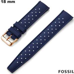 Verkoop Blauwe Duurzame 18 mm Rubber Fossil smartwatch Armband Verkoop Blauwe Duurzame 18 mm Rubber Fossil smartwatch Armband