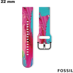 Fossil 22mm Silicone Watch Strap Pattern