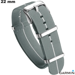 Bracciale Garmin 22 mm Tessuto Grigio orologio intelligente Nato economico