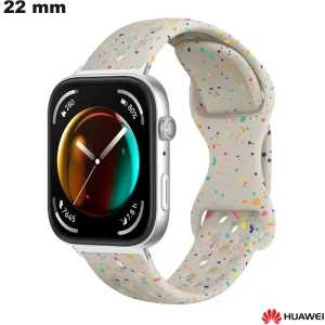 Verkauf Armband Konfetti 22mm Beige für Huawei Uhr Silikon