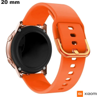 Bracciale per orologio in caucciù arancione leggero 20mm Xiaomi economico