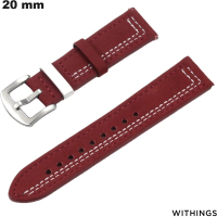 Koop Withings Echte Leren Armband voor 20 mm Horloge Rood