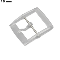 Plastic Watch Strap Ardillon 16 mm Transparent