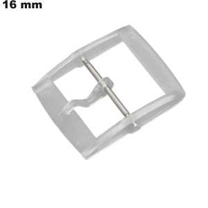 Attache plastic voor horloge ardillon 16 mm transparant van kwaliteit