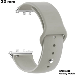Bracelet 22mm Caoutchouc Gris de montre Samsung