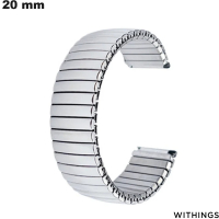 Zilveren smartwatch armband 20mm Withings # Verzendkosten 3,99€