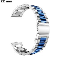 Bracelet 22mm style Oyster Argenté Métal de montre de qualité