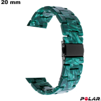 Bracciale 20 mm Verde Polare Resina orologio connesso di qualità