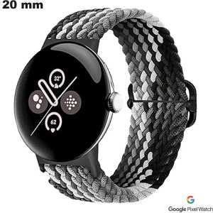 Buy 20mm Black Woven Nylon Watch Strap for Google Pixel