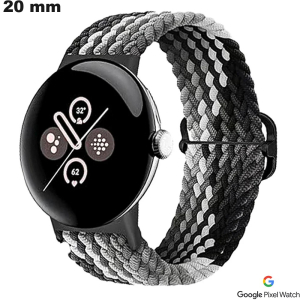 Acquistare Bracciale 20mm in Nylon Nero intrecciato per Google Pixel