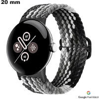 Acquistare Bracciale 20mm in Nylon Nero intrecciato per Google Pixel