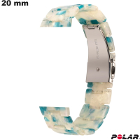 Braccialetto Polar Resina 20 mm orologio Bianco: Qualità Premium