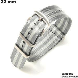 Bracciale Grigio 22mm Tessuto Samsung orologio: Spedizione in 24h