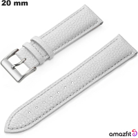 Vendita Braccialetto Amazfit Bianco smartwatch 20 mm Pelle vera
