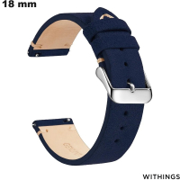 Acquista Bracciale vintage 18 mm Pelle vera Blu Withings